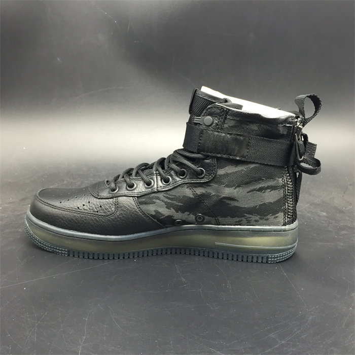 NK SF Air Force 1 Mid Black Cargo Khaki AA7345-001