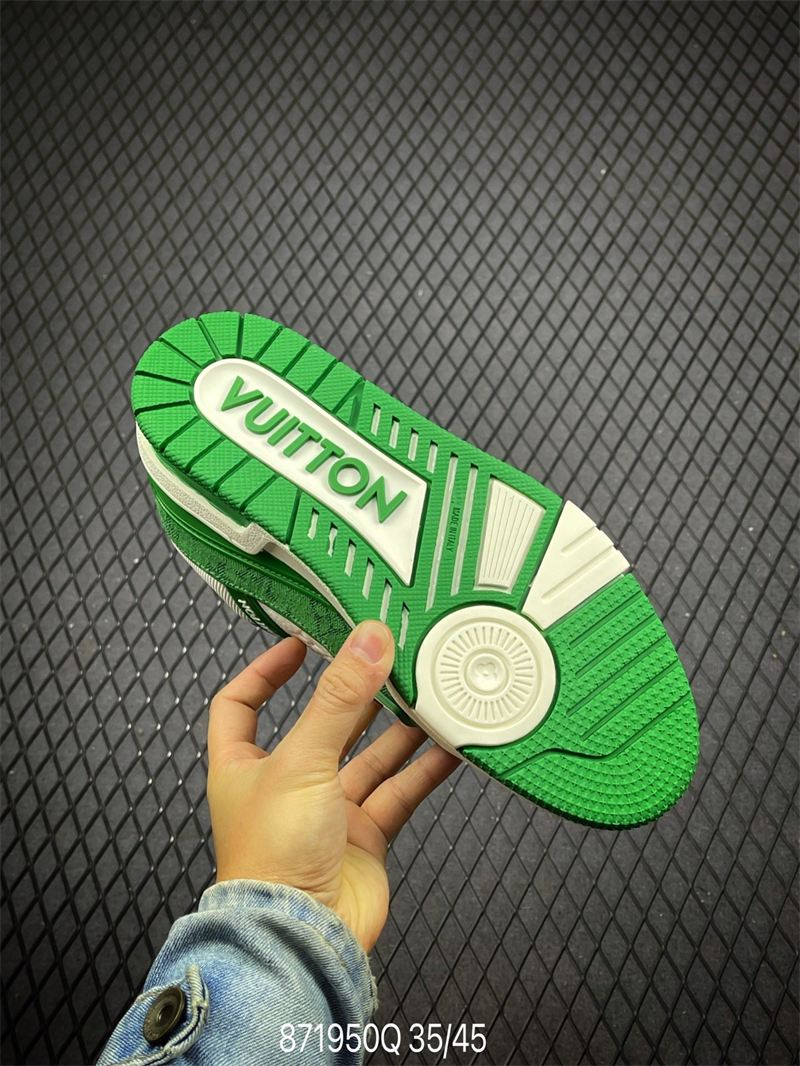 L X V Trainer Sneaker Low Green detail 4
