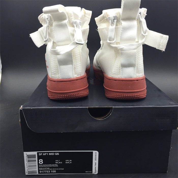 NK SF Air Force 1 Mid Ivory Mars Stone 917753-100 detail 5