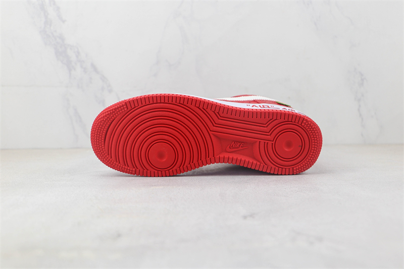 L X V x NK Air Force 1'07 Low Red/white/Monogram detail 7