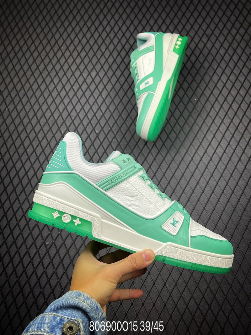 L X V Trainer Sneaker Low Light Green detail 7