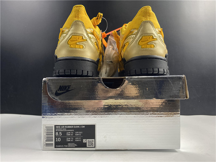 NK Air Rubber Dunk OW University Gold CU6015-700 detail 5