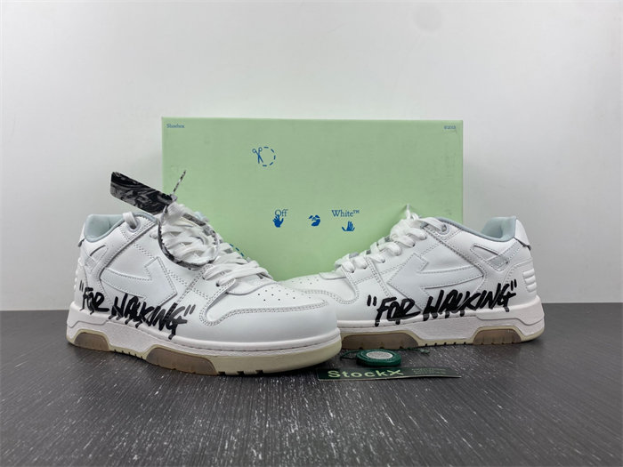 OW Out Of Office OOO Low Tops For Walking White Black OMIA189R21LEA0020101