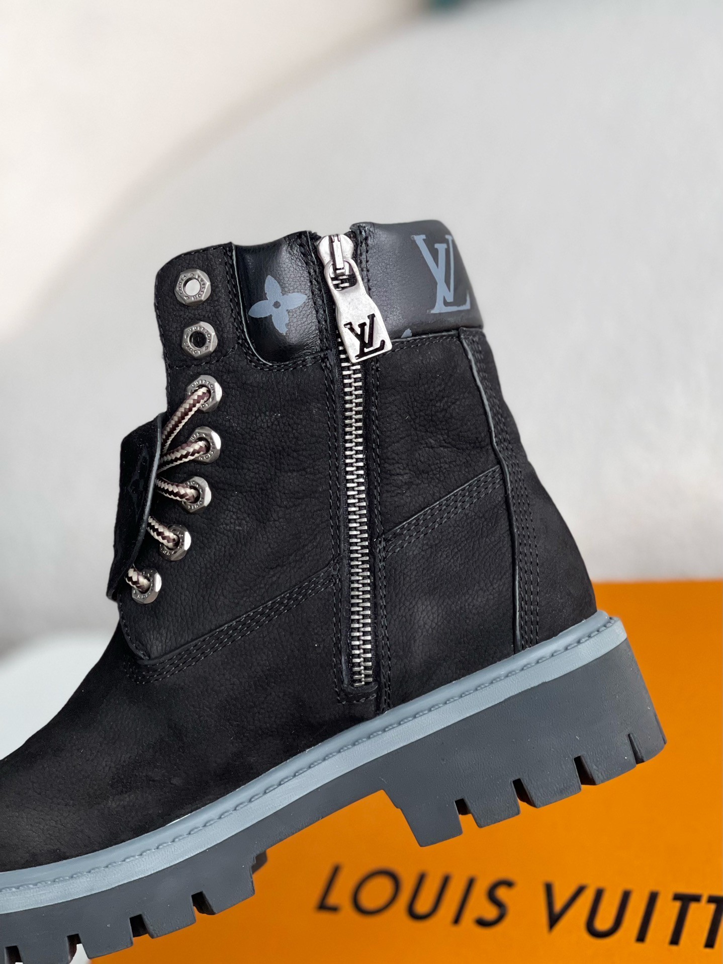 L X V & Timland Martin boots detail 8