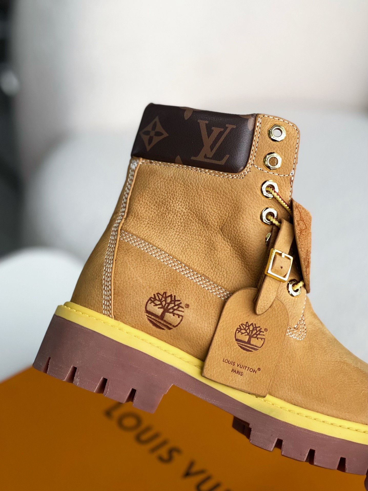 L X V & Timland Martin boots detail 7