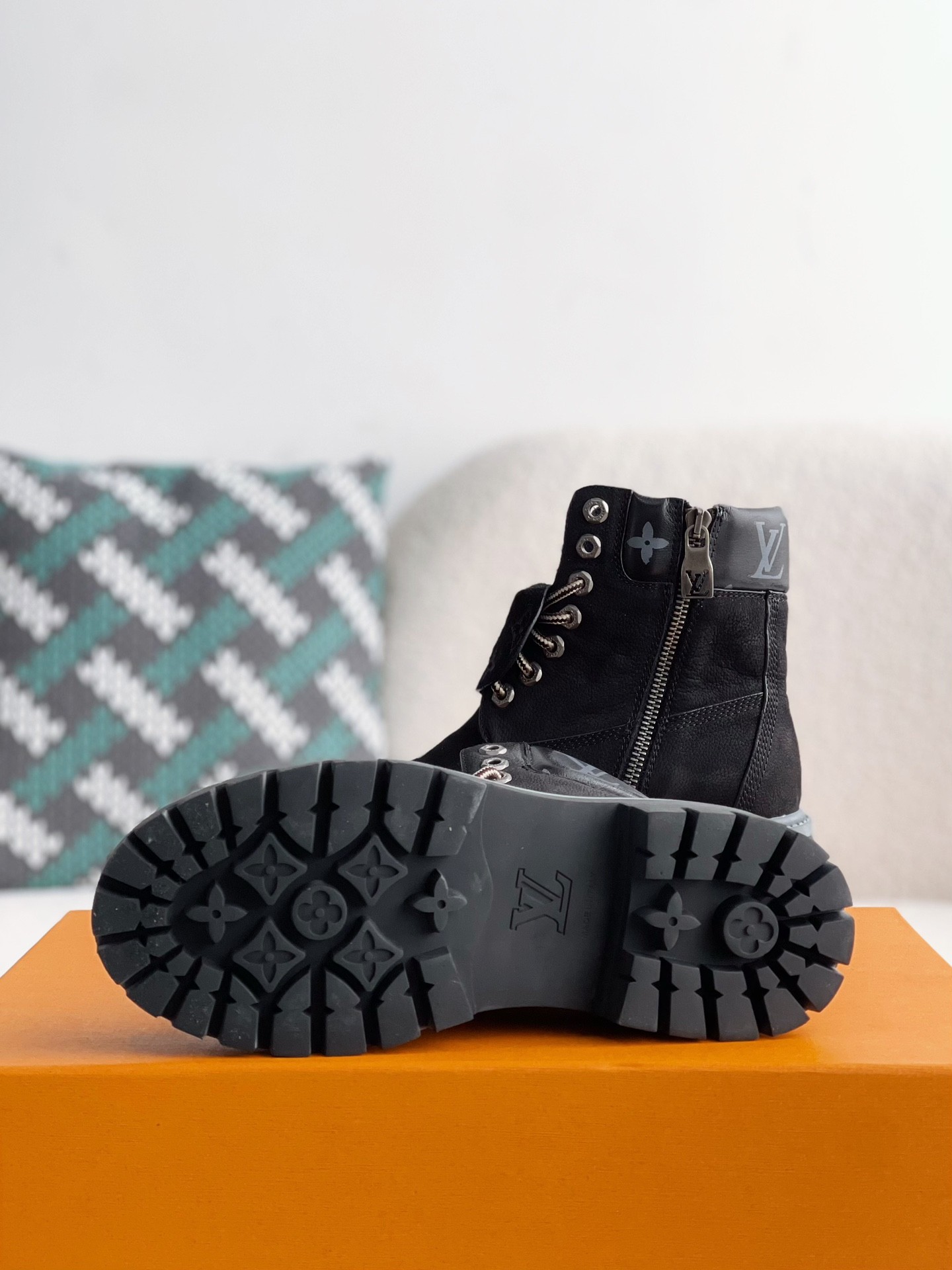 L X V & Timland Martin boots detail 5