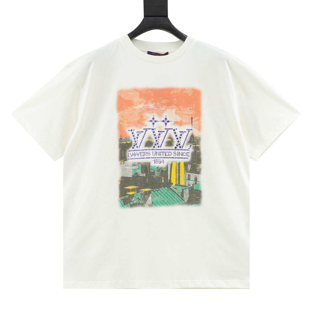 L X V Logo lettering T-shirt