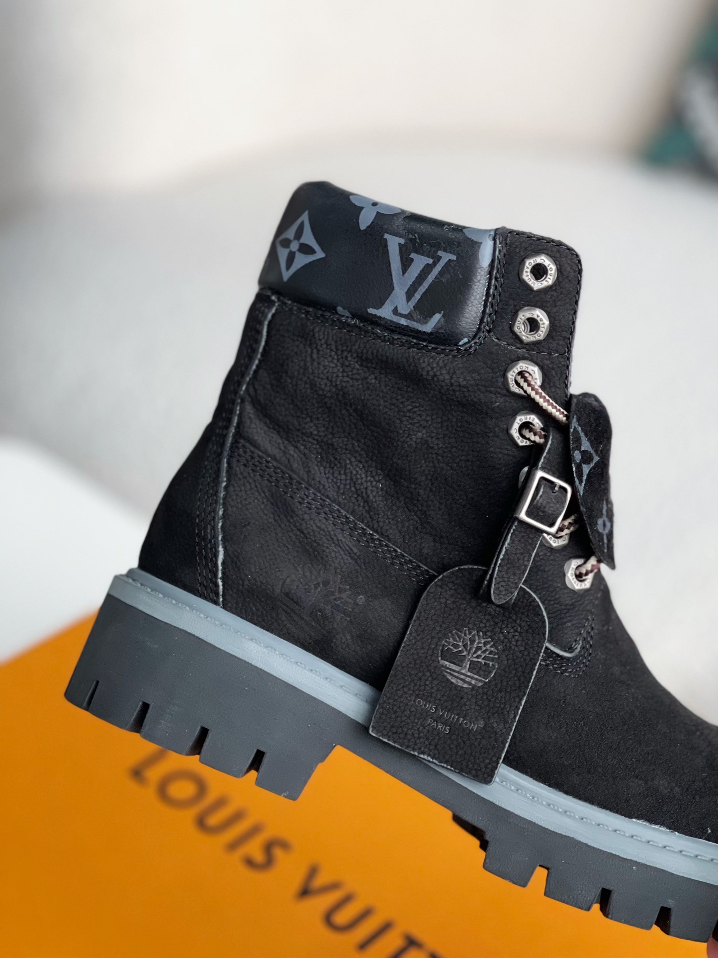 L X V & Timland Martin boots detail 7
