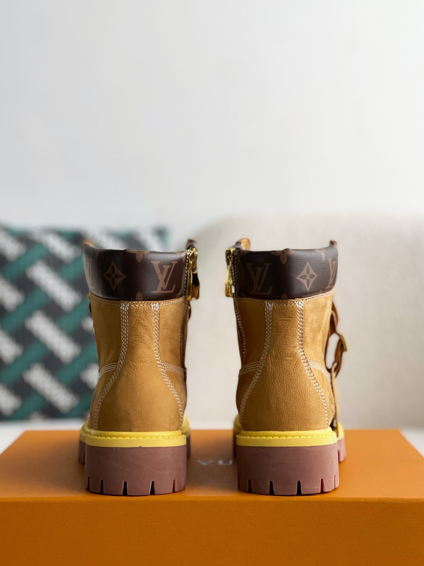 L X V & Timland Martin boots detail 3