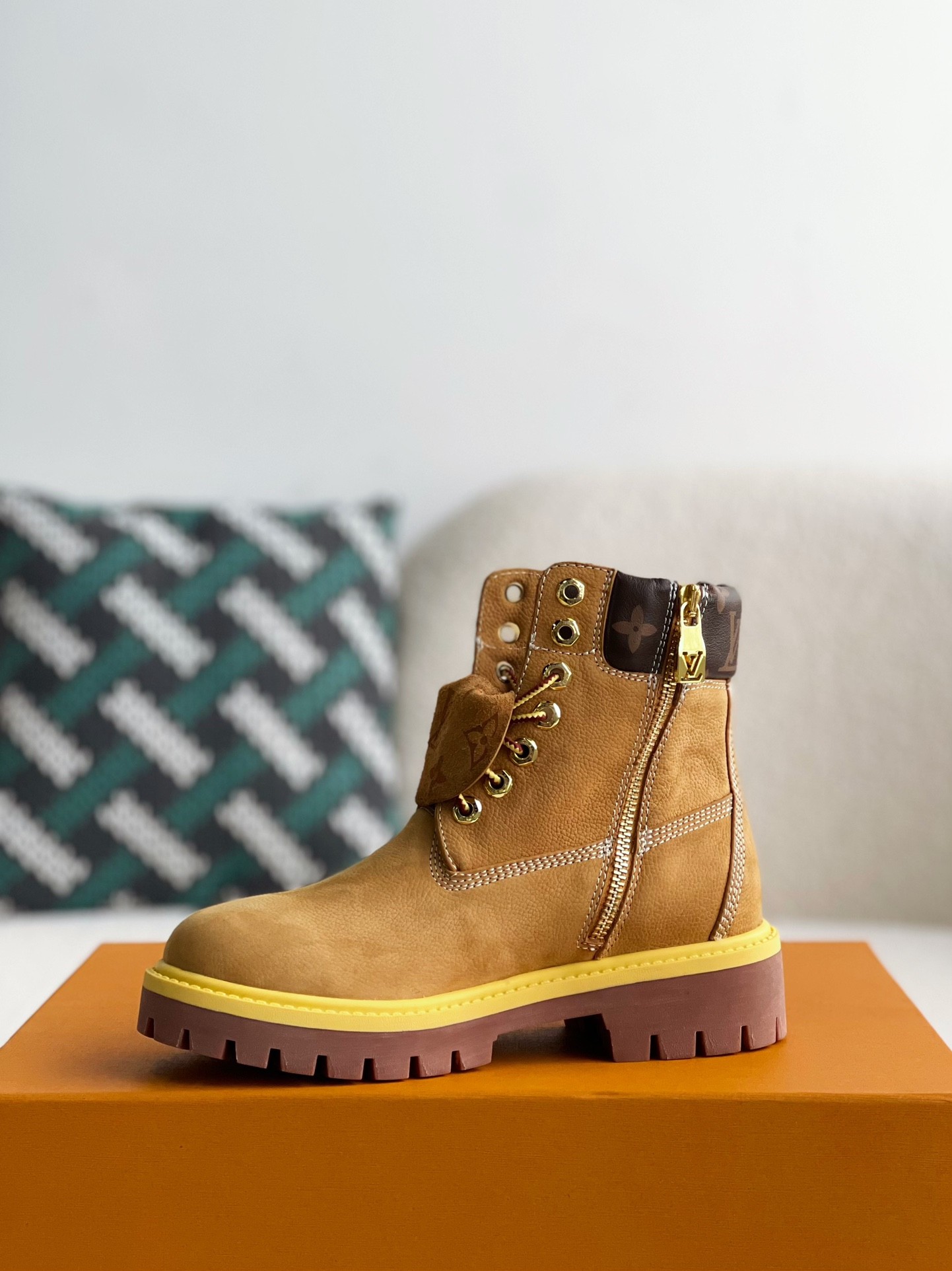 L X V & Timland Martin boots detail 4
