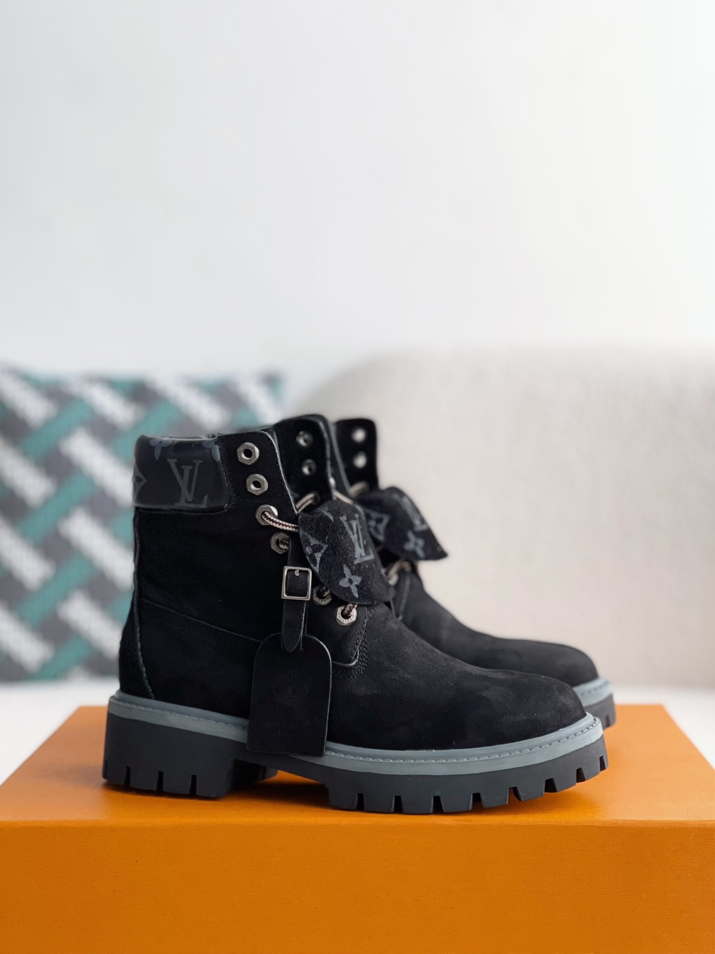 L X V & Timland Martin boots detail 2