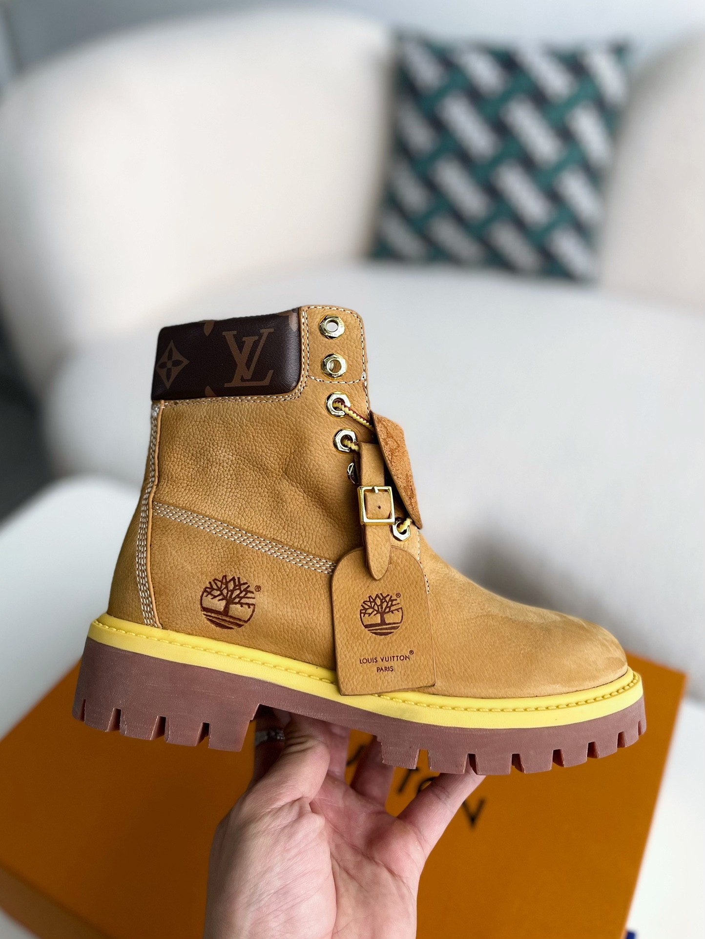 L X V & Timland Martin boots detail 6