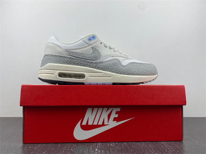 NK Air Max 1 '87 Safari Summit White Phantom FB5059-100 detail 5