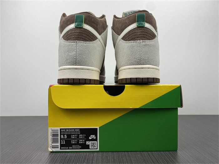 NK Dunk High Light Chocolate DH5348-100 detail 5