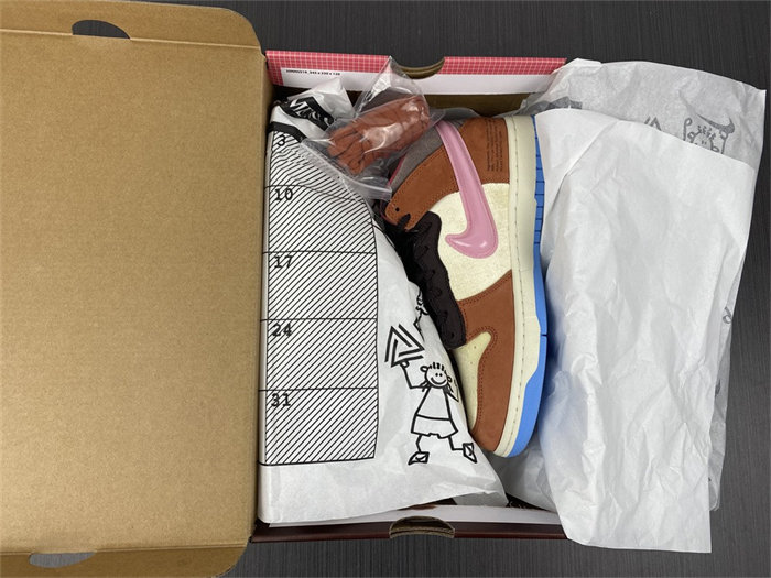 NK Dunk Mid Social Status Free Lunch Chocolate Milk DJ1173-700 detail 7