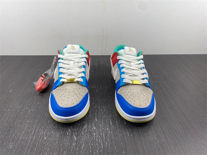 NK Dunk Low Retro PRM Year of the Rabbit Blue Orange Cream FD4203-111 detail 6