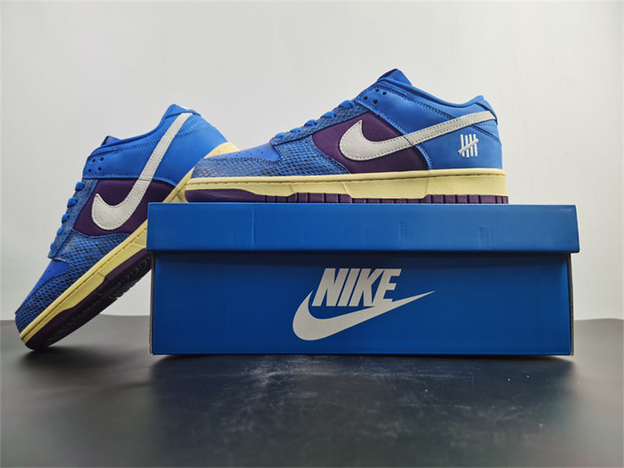 NK Dunk Low Undefeated 5 On It Dunk vs. AF1 DH6508-400 detail 2
