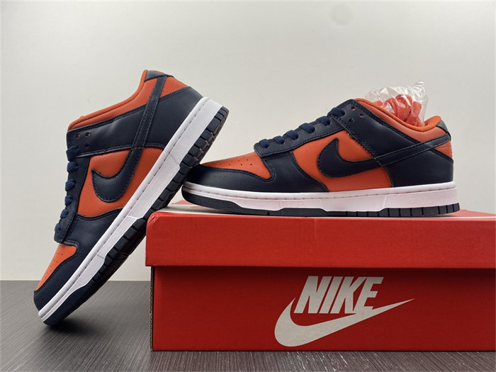 NK Dunk Low SP Champ Colors University Orange Marine CU1727-800 detail 2