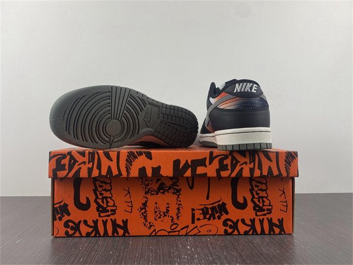 NK Dunk Low Graffiti Black Red DM0108-001 detail 6