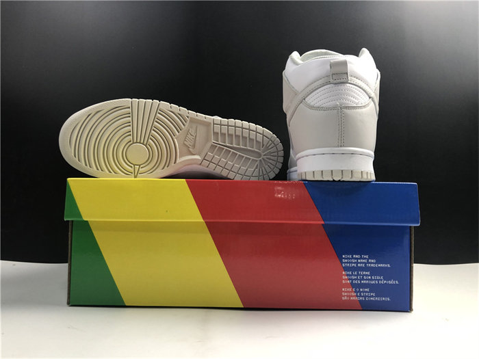 NK Dunk High Retro White Vast Grey DD1399-100 detail 6