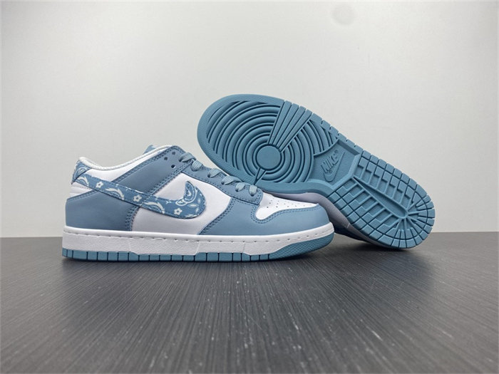 NK Dunk Low Essential Paisley Pack Worn Blue DH4401-101 detail 3
