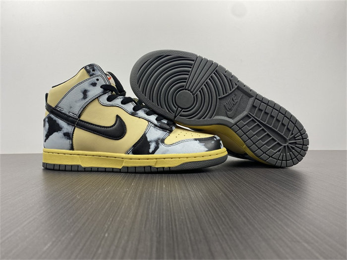 NK Dunk High 1985 Black Acid Wash DD9404-700 detail 3