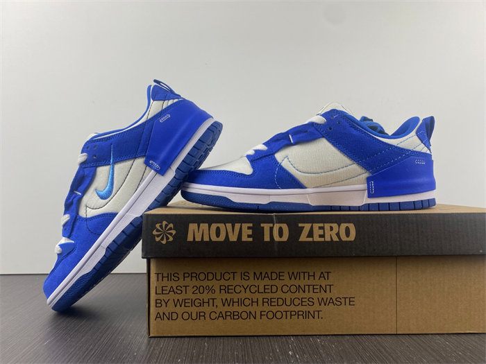 NK Dunk Low Disrupt 2 White University Blue DH4402-102 detail 2