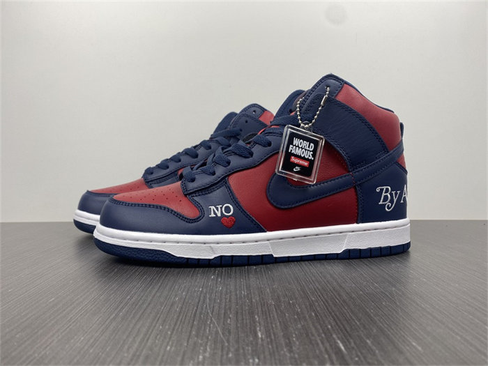 NK SB Dunk High Supreme By Any Means Navy DN3741-600