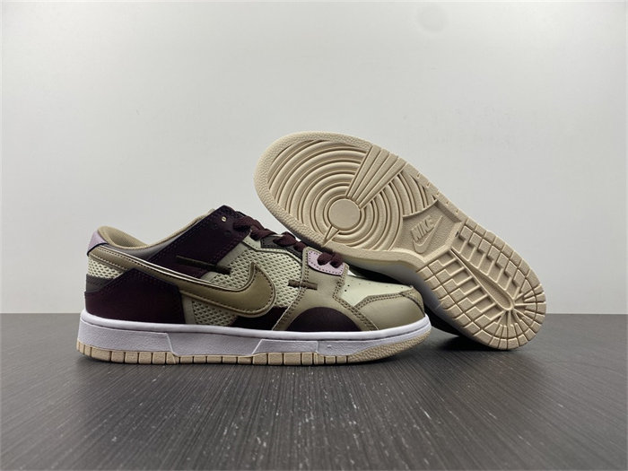NK Dunk Low Scrap Latte DH7450-100 detail 3