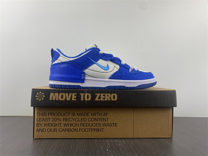 NK Dunk Low Disrupt 2 White University Blue DH4402-102 detail 7