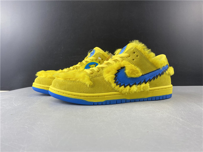 NK SB Dunk Low Grateful Dead Bears Opti Yellow CJ5378-700