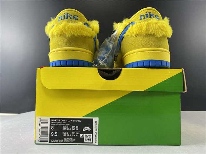 NK SB Dunk Low Grateful Dead Bears Opti Yellow CJ5378-700 detail 5