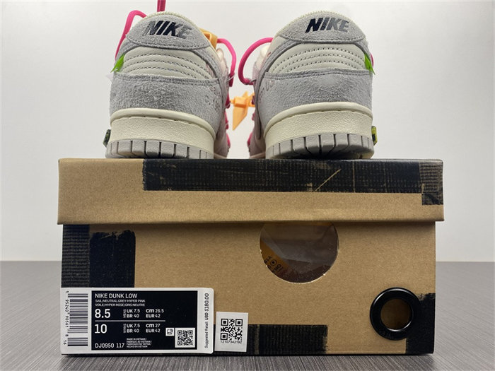 NK Dunk Low OW Lot 17 DJ0950-117 detail 5