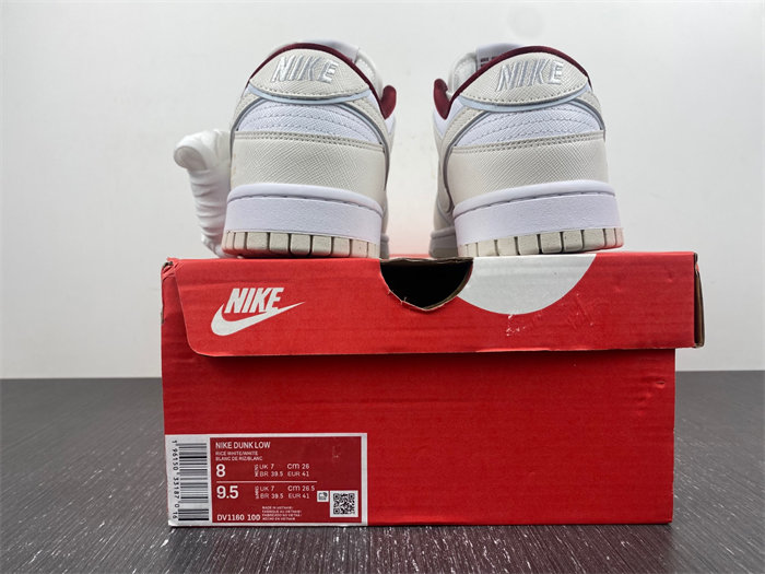 NK Dunk Low SE Just Do It White Phantom DV1160-100 detail 5