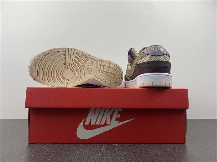 NK Dunk Low Scrap Latte DH7450-100 detail 6
