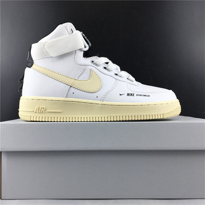 NK Air Force 1 High Utility White Light Cream AJ7311-100 detail 7