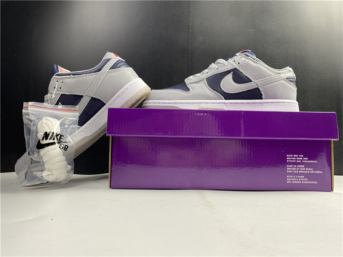 NK Dunk Low College Navy Grey DD1768-400 detail 2