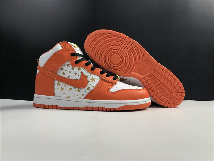 NK SB Dunk High Supreme Orange 307385-181 detail 3