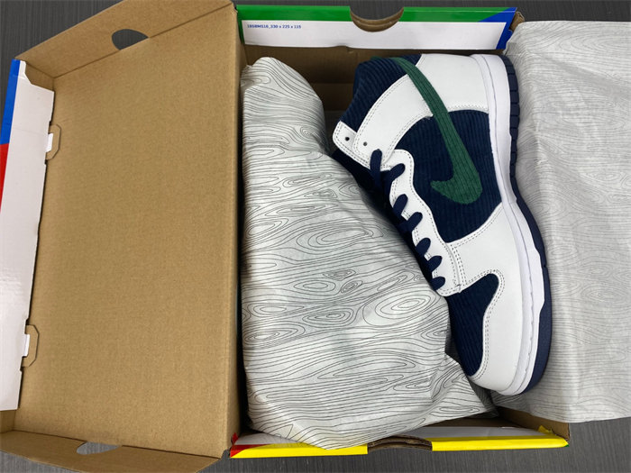 NK Dunk High Sports Specialties White Navy DH0953-400 detail 7