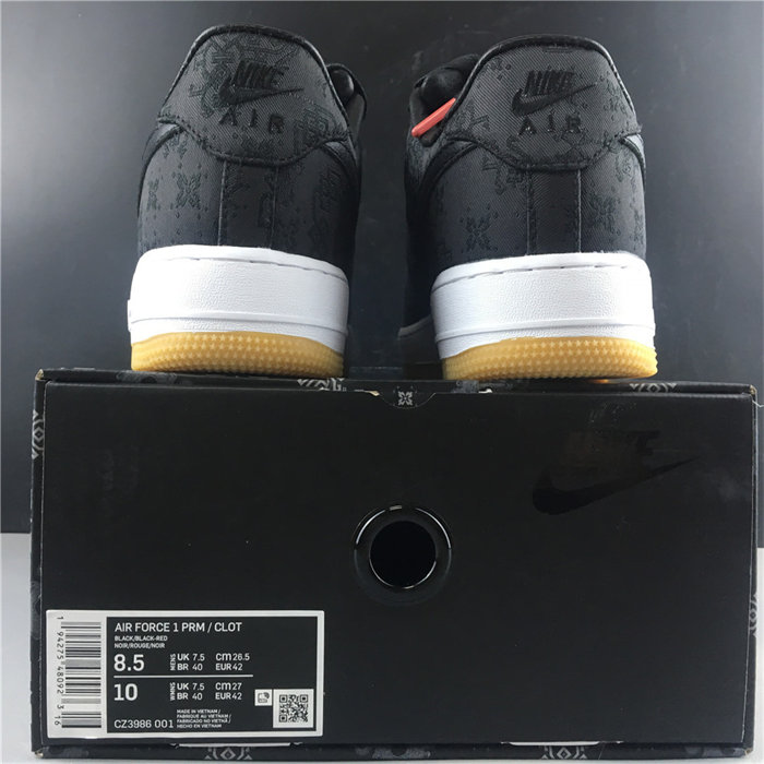 NK Air Force 1 Low Fragment x CLOT CZ3986-001 detail 5