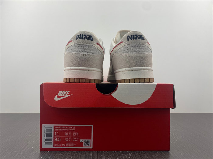 NK Dunk Low SE 85 Double Swoosh Sail Orange DO9457-100 detail 5