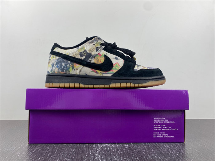 NK SB Dunk Low Supreme Rammellzee FD8778-001 detail 4