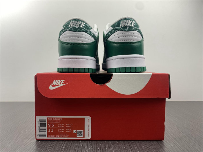 NK Dunk Low Essential Paisley Pack Green DH4401-102 detail 5