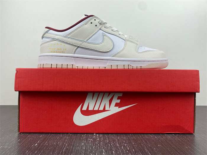 NK Dunk Low SE Just Do It White Phantom DV1160-100 detail 4