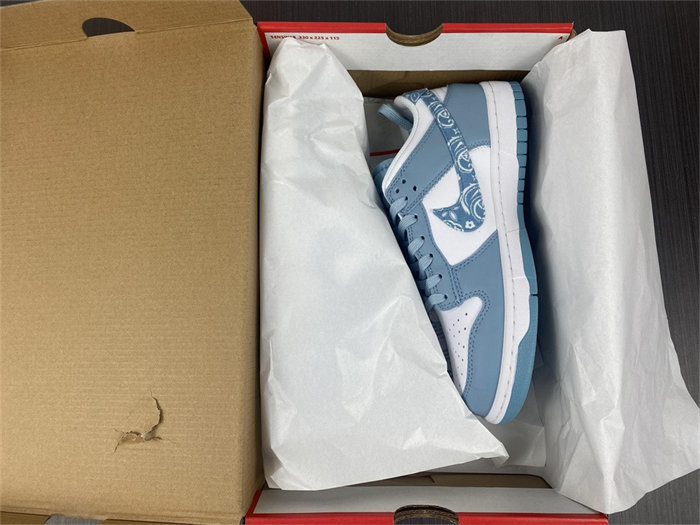 NK Dunk Low Essential Paisley Pack Worn Blue DH4401-101 detail 7