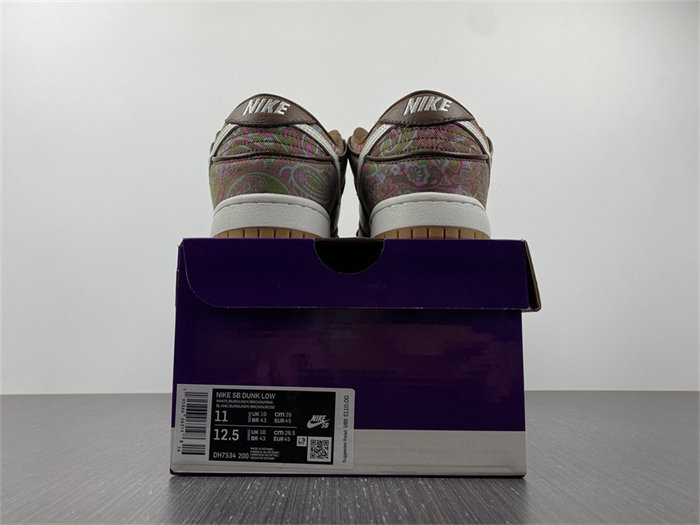 NK SB Dunk Low Pro Paisley Brown DH7534-200 detail 5