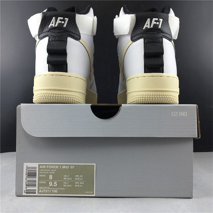 NK Air Force 1 High Utility White Light Cream AJ7311-100 detail 5