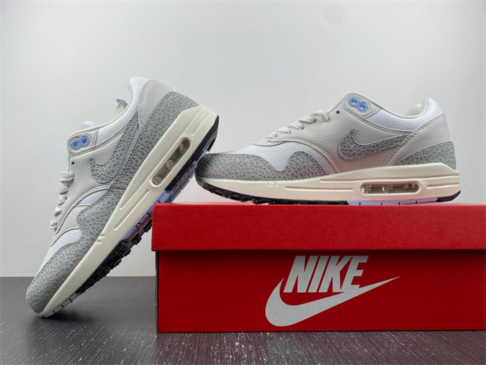 NK Air Max 1 '87 Safari Summit White Phantom FB5059-100 detail 2