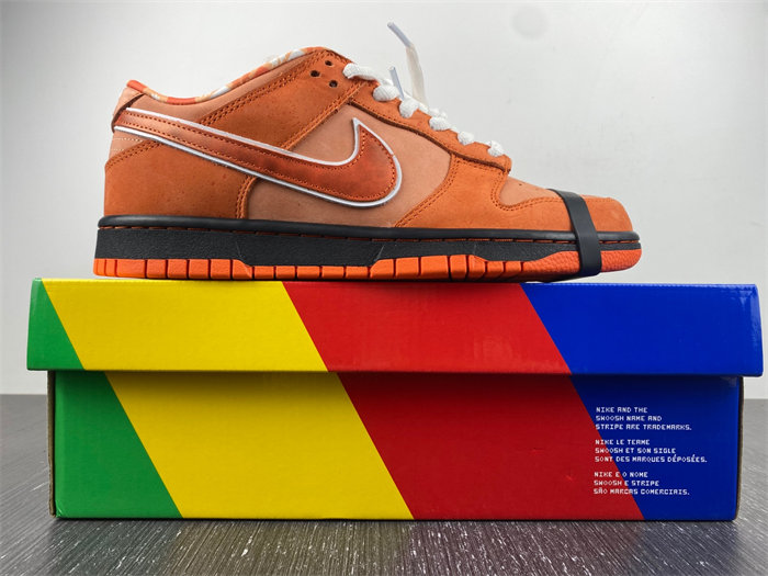 NK SB Dunk Low Concepts Orange Lobster FD8776-800 detail 4