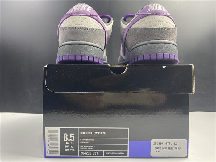 NK Dunk SB Low Purple Pigeon 304292-051 detail 5